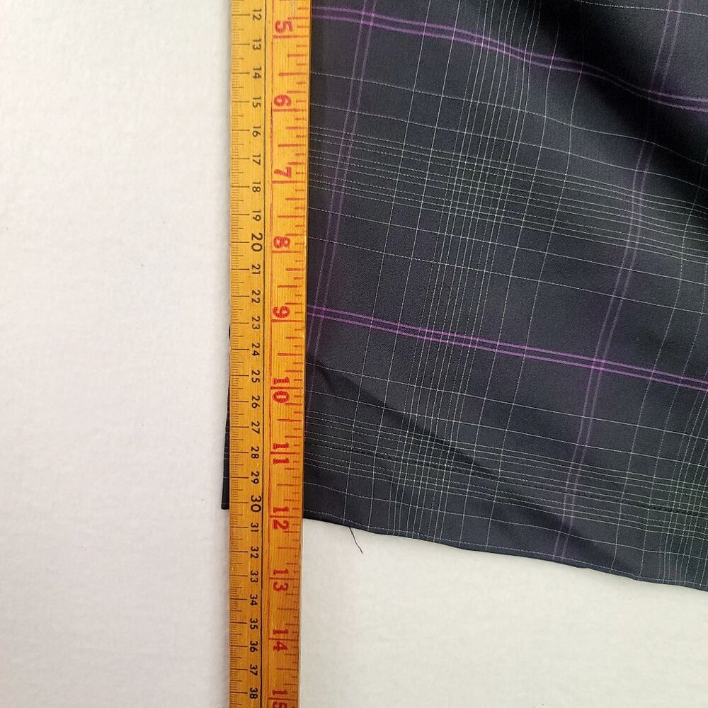 Nike Golf Mens Plaid Shorts Purple Gray Checkered Performance Fit Size 40 - Picture 12 of 12